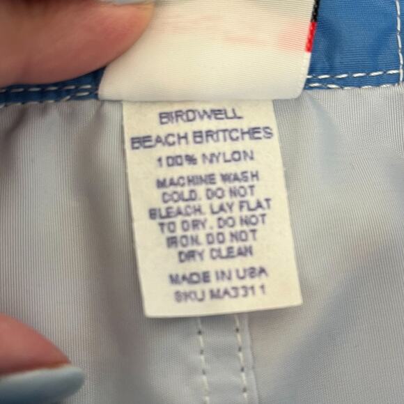 Birdwell Beach Britches Swim Trunks Board Shorts Mens 29 Sky Blue Pool Surf USA - Picture 10 of 10